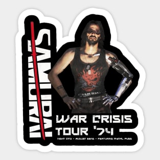 Samurai Cyberpunk Concert - War Crisis Sticker